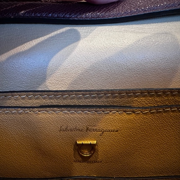 Salvatore Ferragamo Burgundy Crossbody Bag - Picture 8 of 9